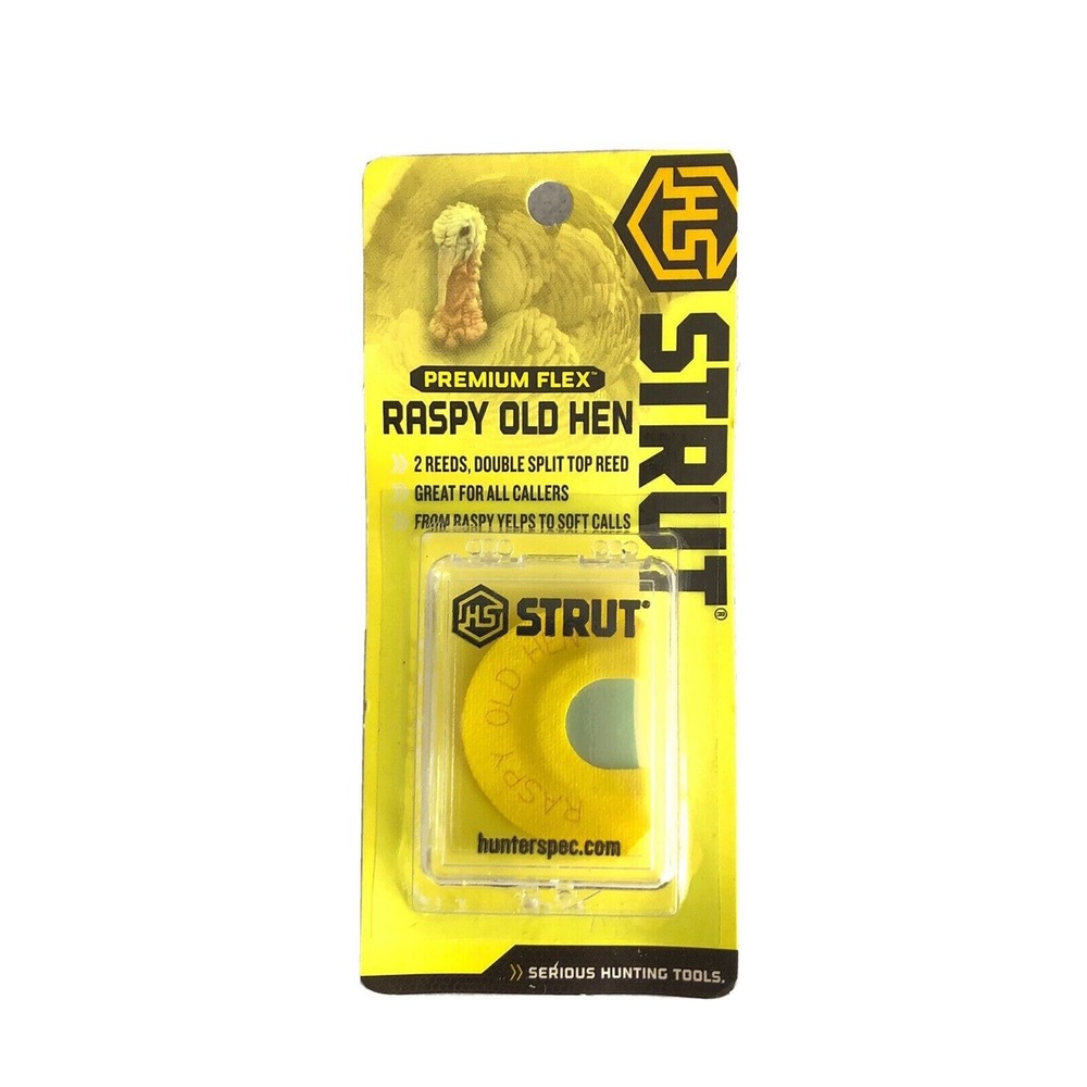 Hunters Specialties HS Strut Diaphragm Turkey Premium Flex Raspy Old‎ Hen NEW